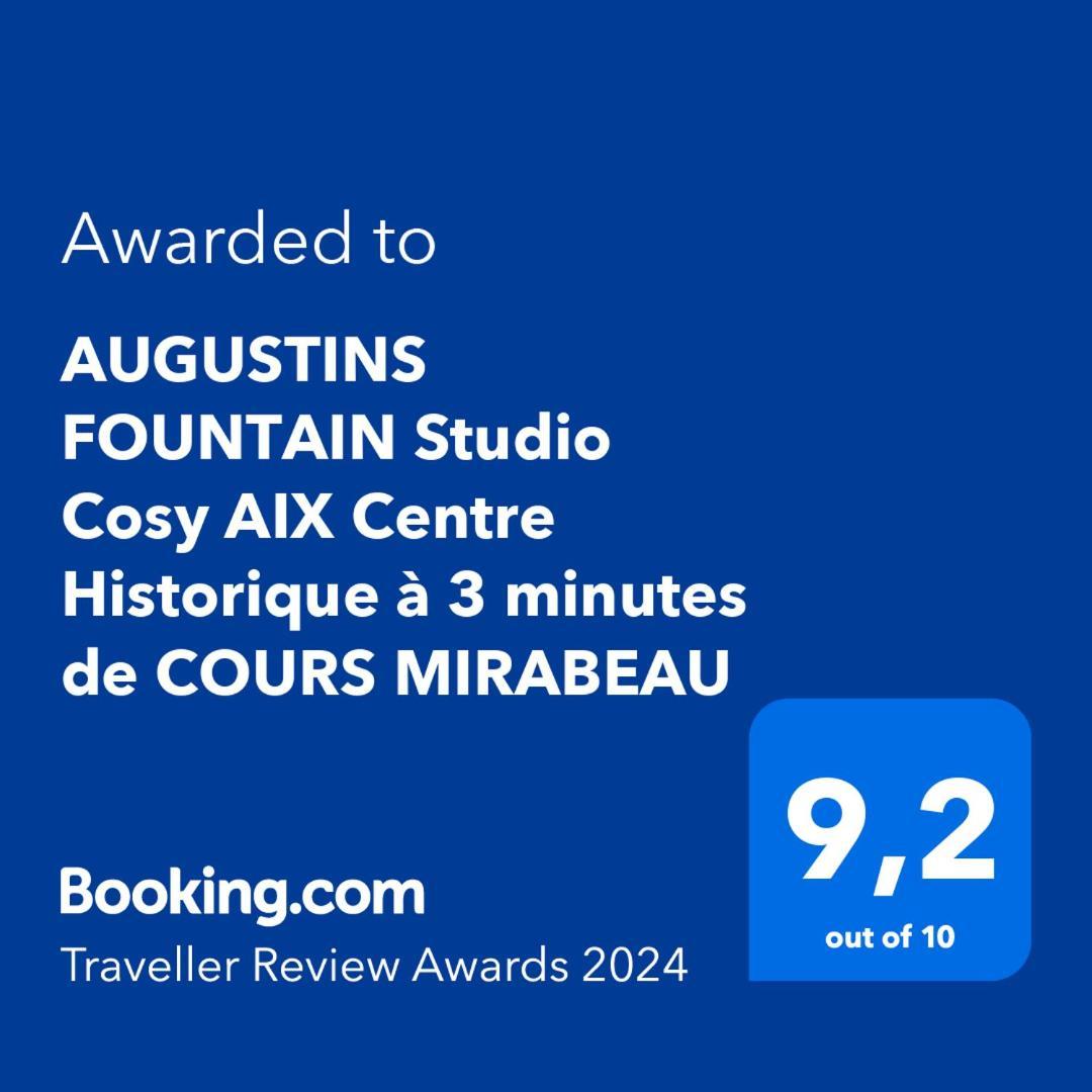 Augustins Fountain Studio Cosy Aix Centre Historique A 3 Minutes De Cours Mirabeau -Wifi-Smart Tv-Rue Calme Aix-en-Provence Exterior foto