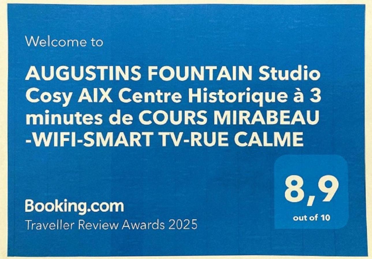 Augustins Fountain Studio Cosy Aix Centre Historique A 3 Minutes De Cours Mirabeau -Wifi-Smart Tv-Rue Calme Aix-en-Provence Exterior foto